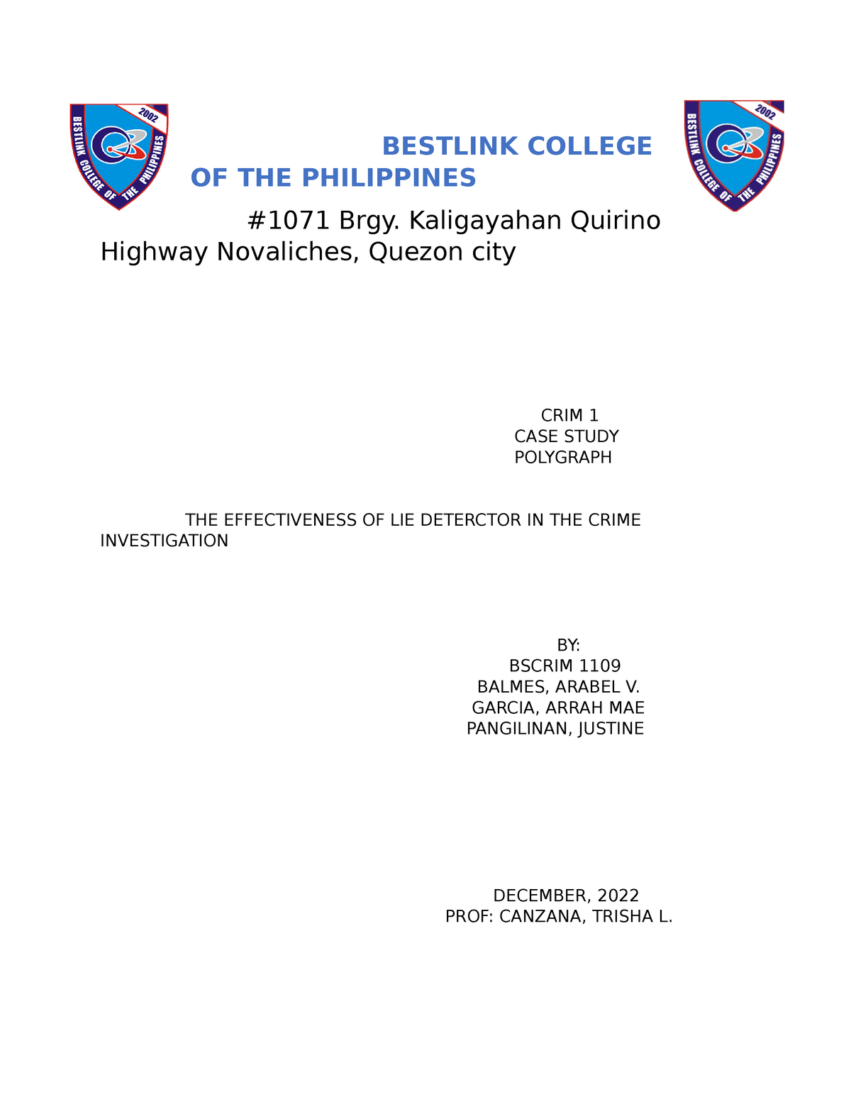 criminology thesis philippines