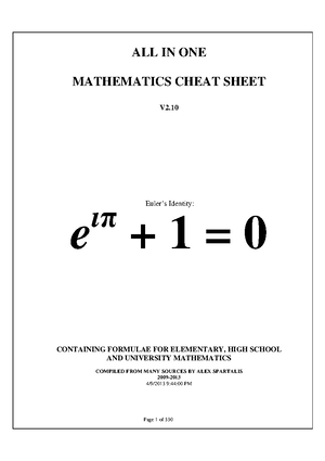 Algebra cheat sheet - guyhouiy09 - Basic Properties and Facts ...