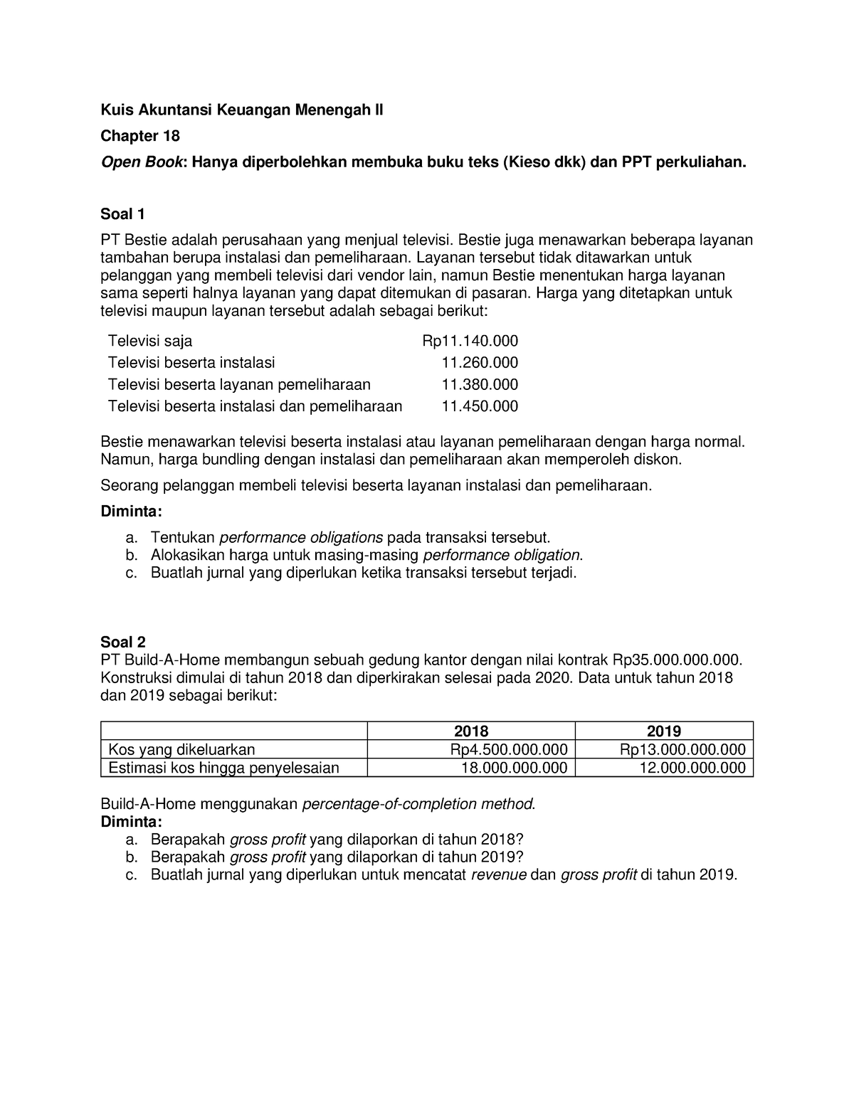KUIS Chapter 18 - Kuis Akuntansi Keuangan Menengah II Chapter 18 Open ...