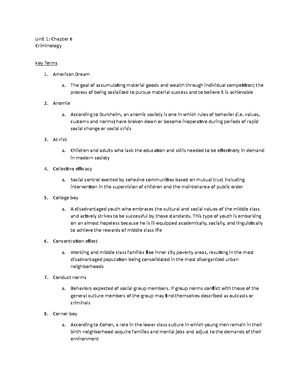 Chapter 1 Worksheet - Unit 1 Criminology Marisa Clifton Ms. Guido CJC ...