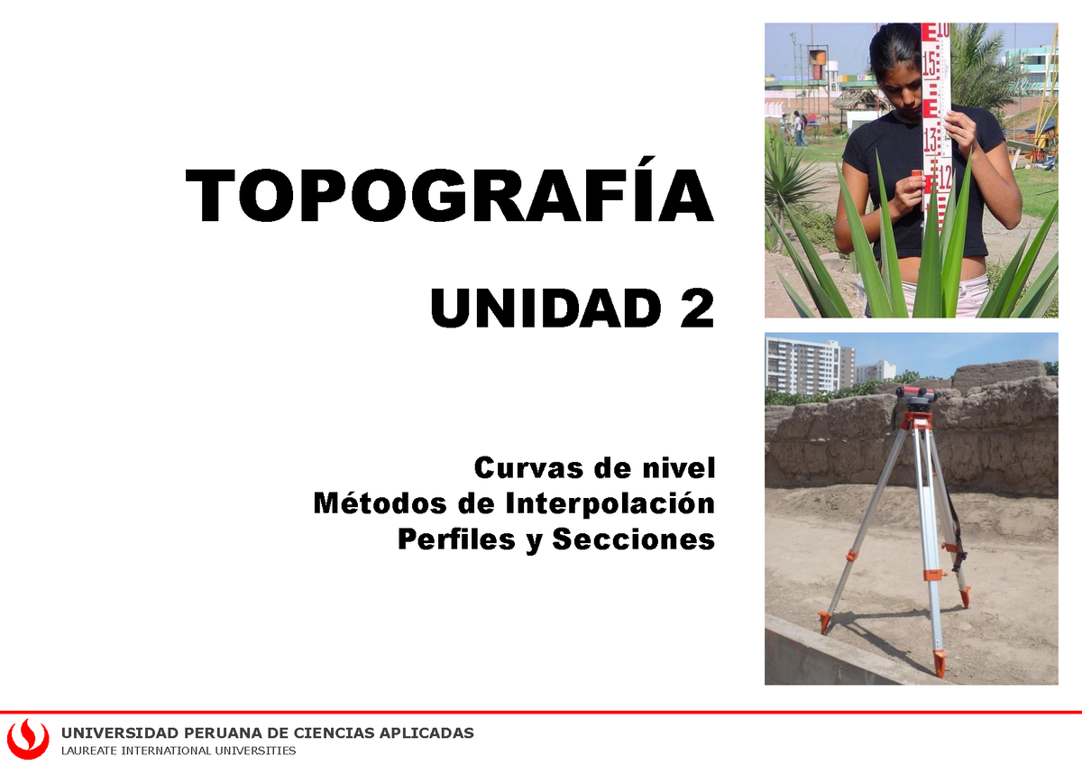 Sesión 07 Curvas De Nivel Perfiles Y Secciones - TOPOGRAFÕA UNIDAD 2 ...