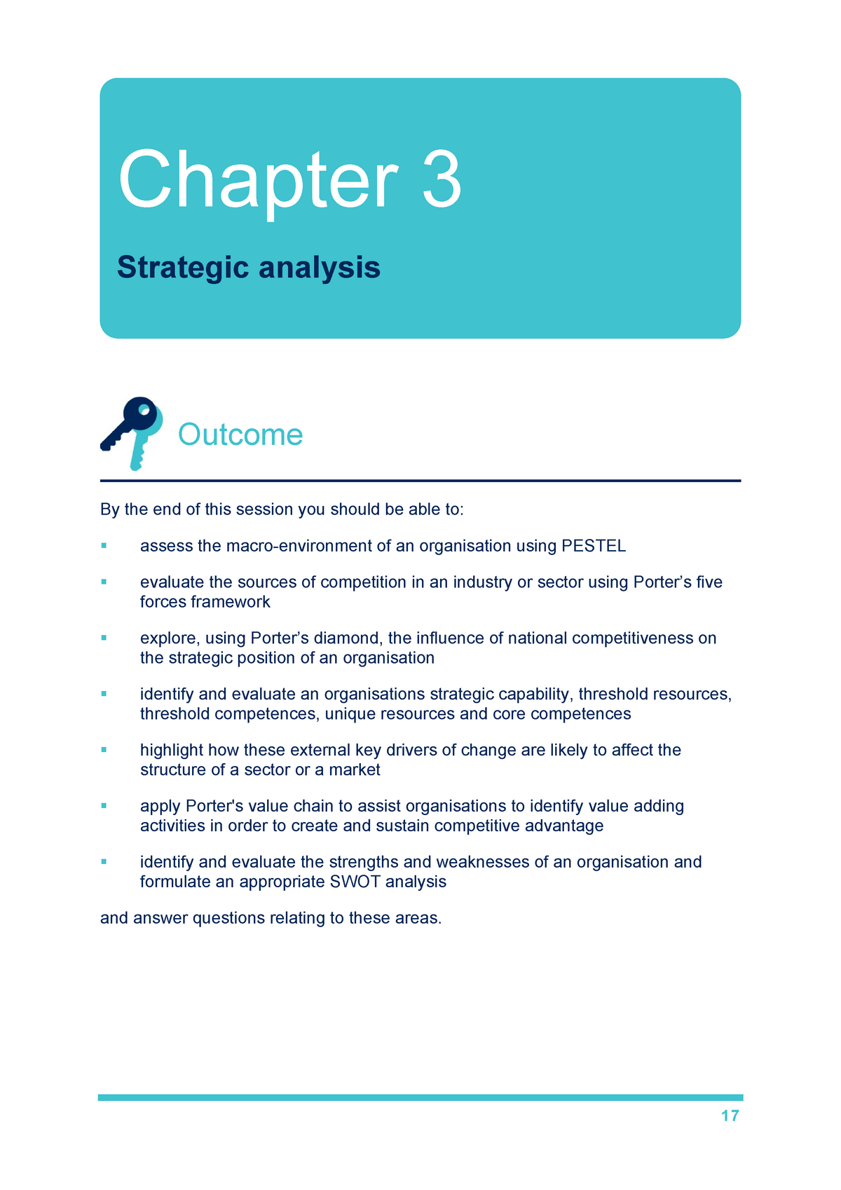 Chapter 3 - Strategic Analysis - By The End Of This Session You Should ...