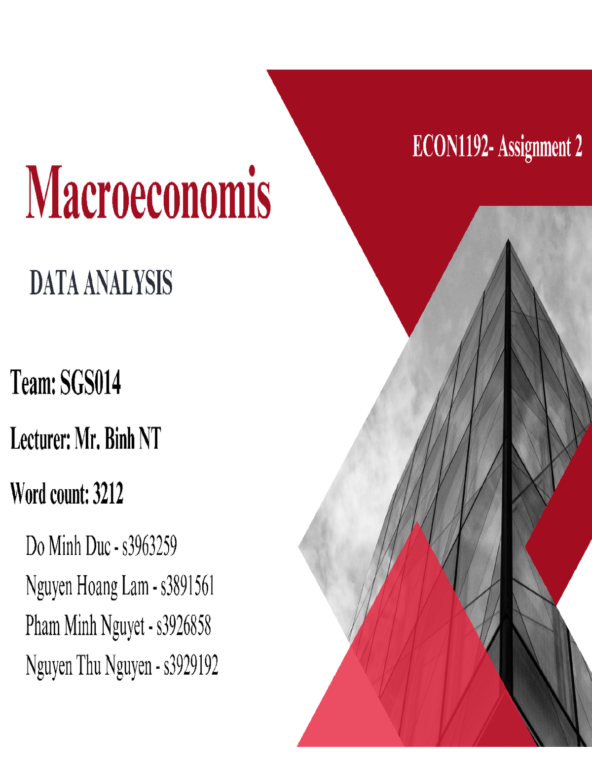 rmit macroeconomics 1 assignment 2