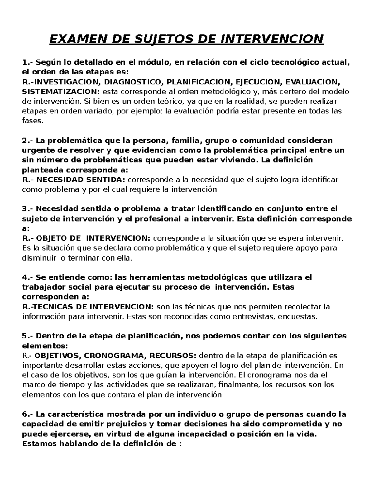 Examen DE Sujetos DE Intervencion Listo PARA Imprimir - EXAMEN DE ...