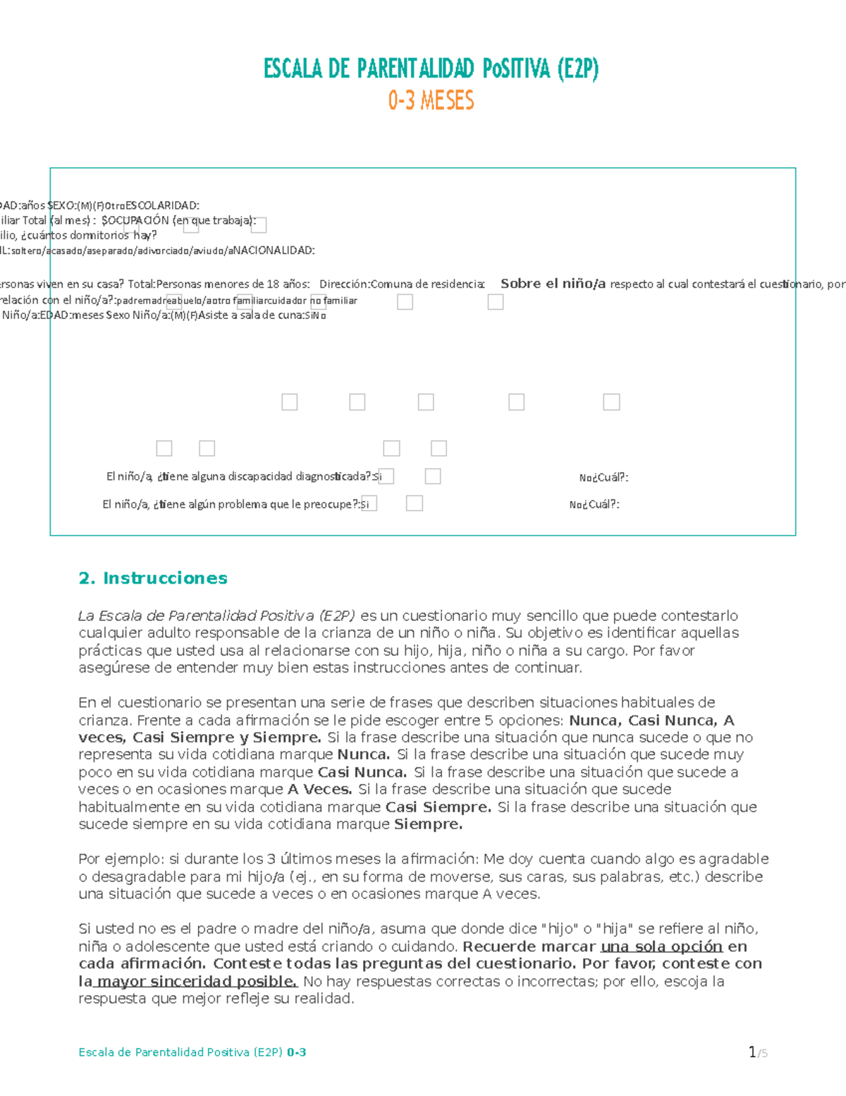 Manual-E2P-Digita - Escala de parentalidadl (0-3) - Escala de ...
