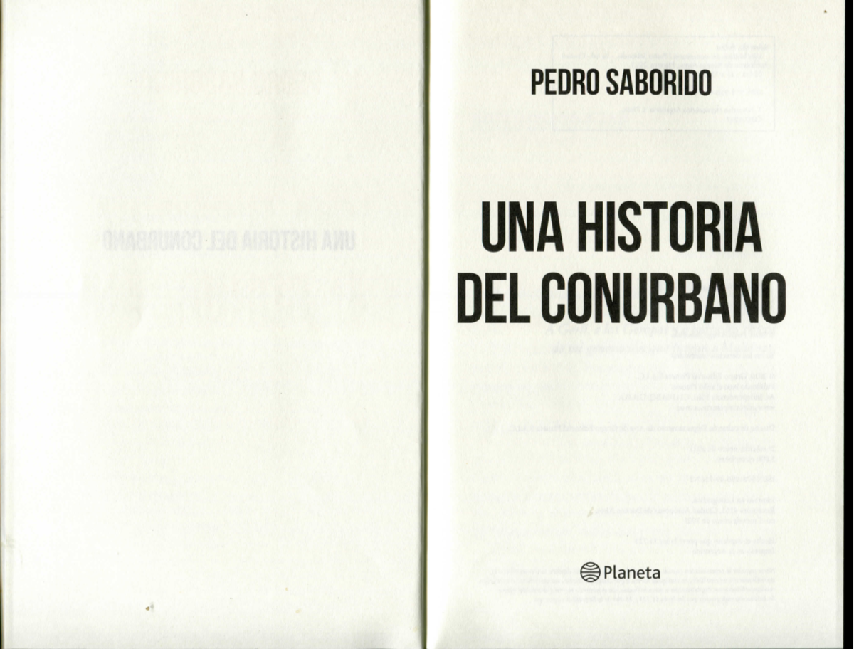 Saborido Una historia del conurbano Filosofia Studocu