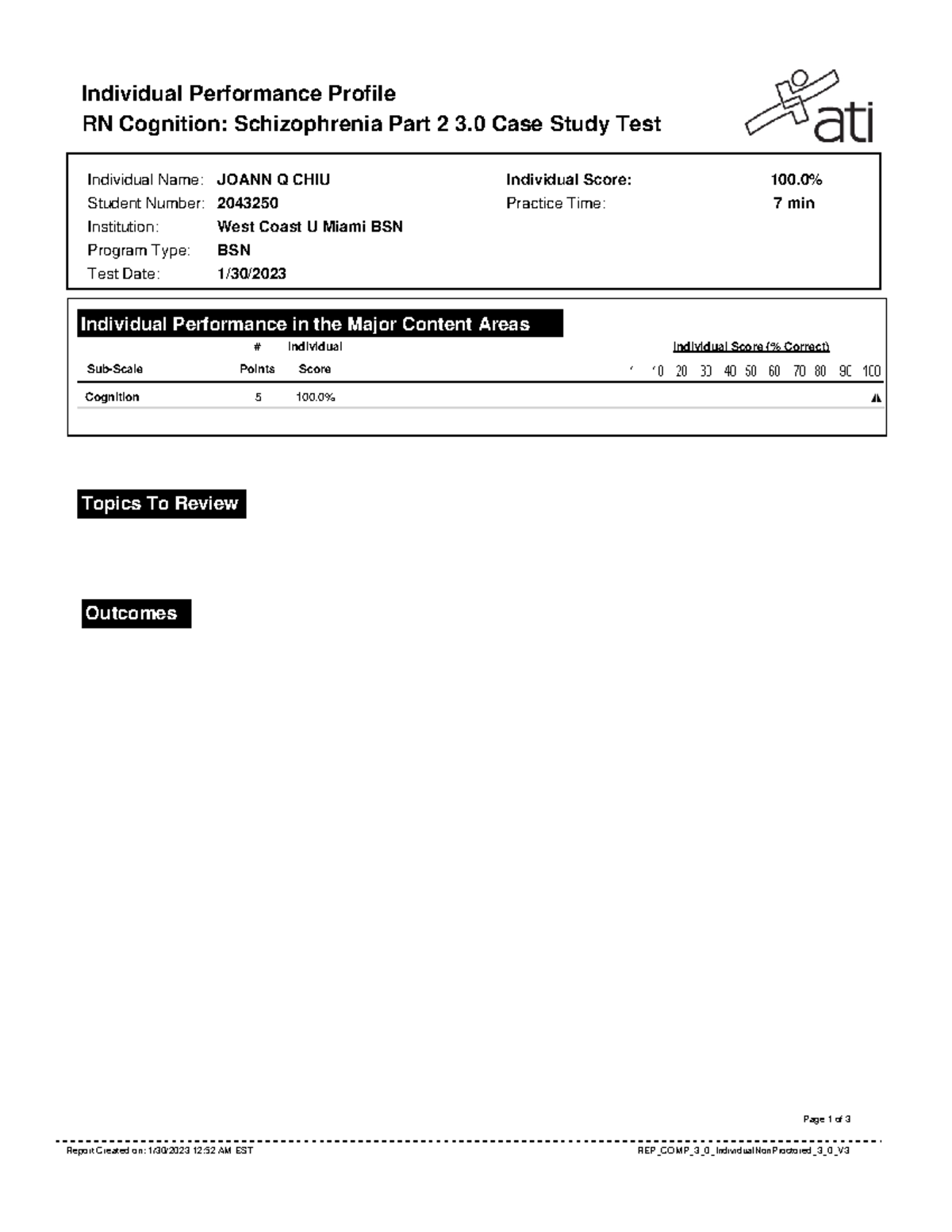 pn cognition schizophrenia part 2 3.0 case study test