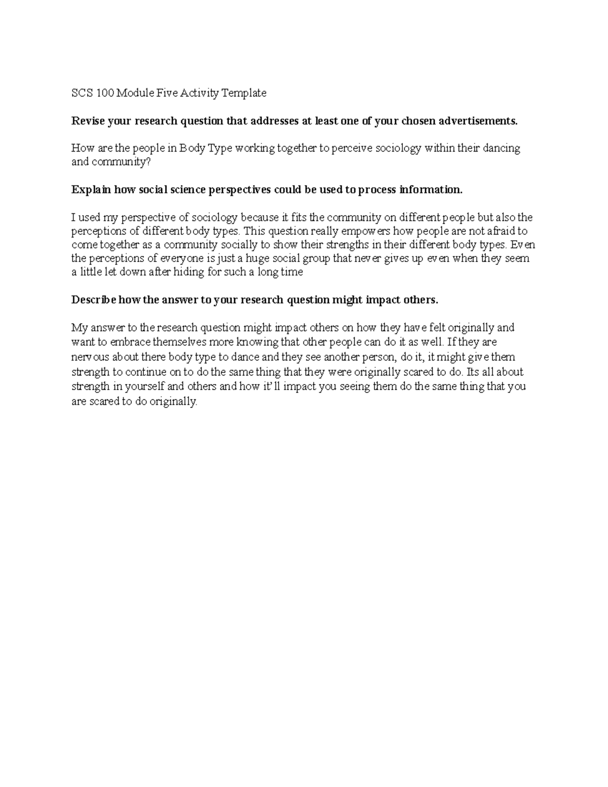 Module 5 - template for assignment - SCS 100 Module Five Activity ...
