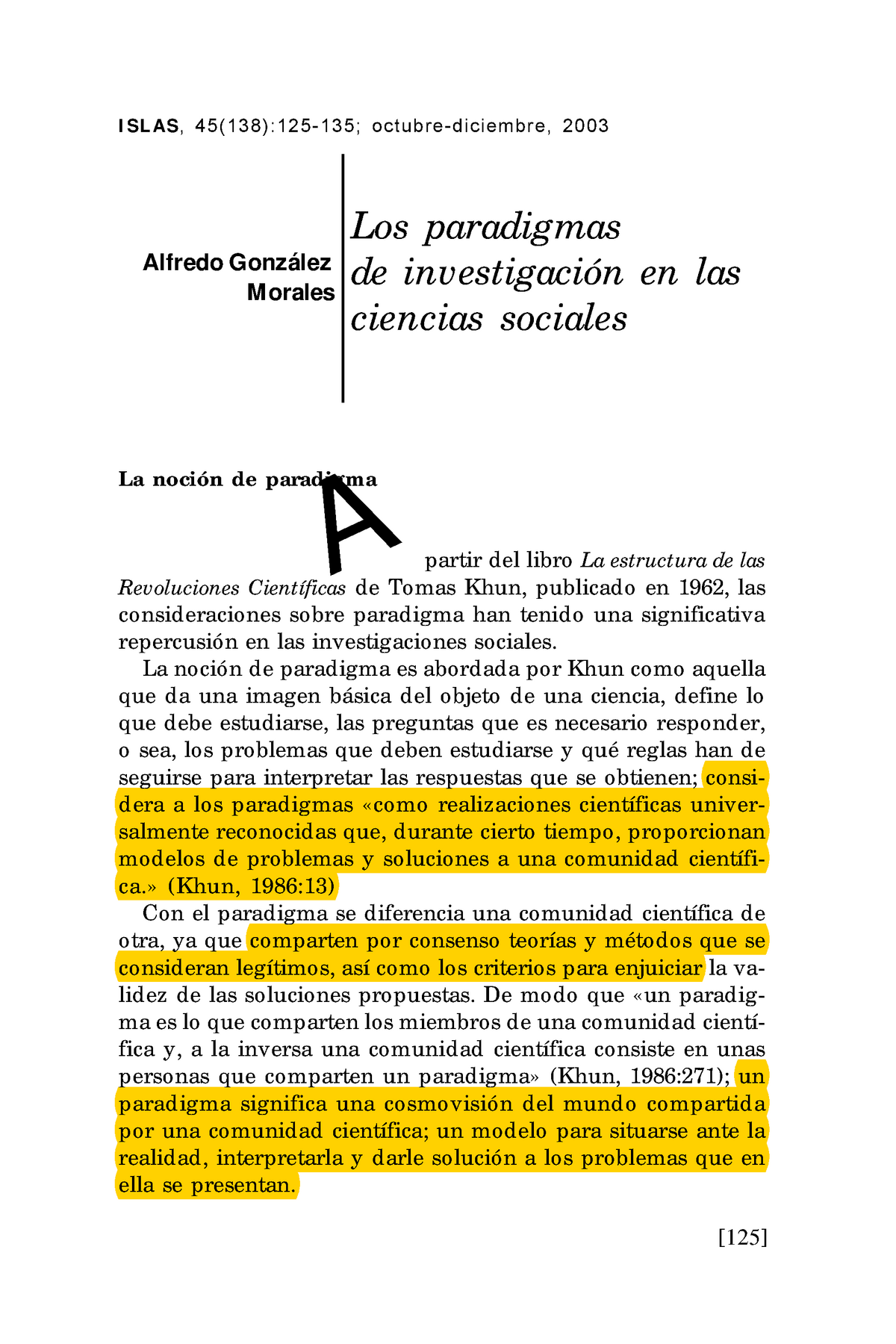 Los Paradigmas De Investigación En Las Ciencias Sociales - I SLAS , 45 ...