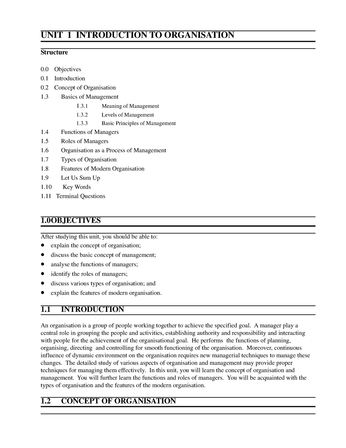 Unit-1 - Organisation Behaviour Notes Is Uploaded - UNIT 1 INTRODUCTION ...