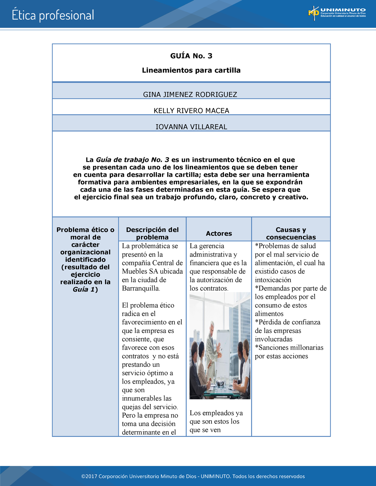 Actividad 8 De Etica Empresarial GuÍa No 3 Lineamientos Para Cartilla Gina Jimenez Rodriguez 2712