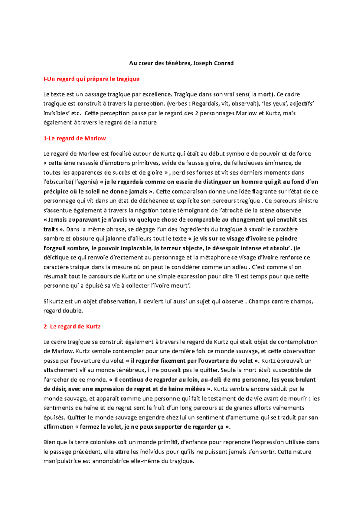 Au cœur des ténèbres, Joseph Conrad Au cœur des ténèbres, Joseph