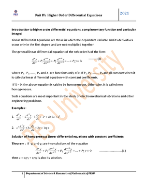 BMS Vector - engineering mathematics notes - Studocu