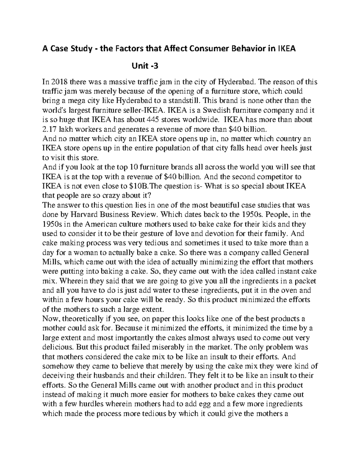 A Case Study - IKEA - jns - A Case Study - the Factors that Affect ...