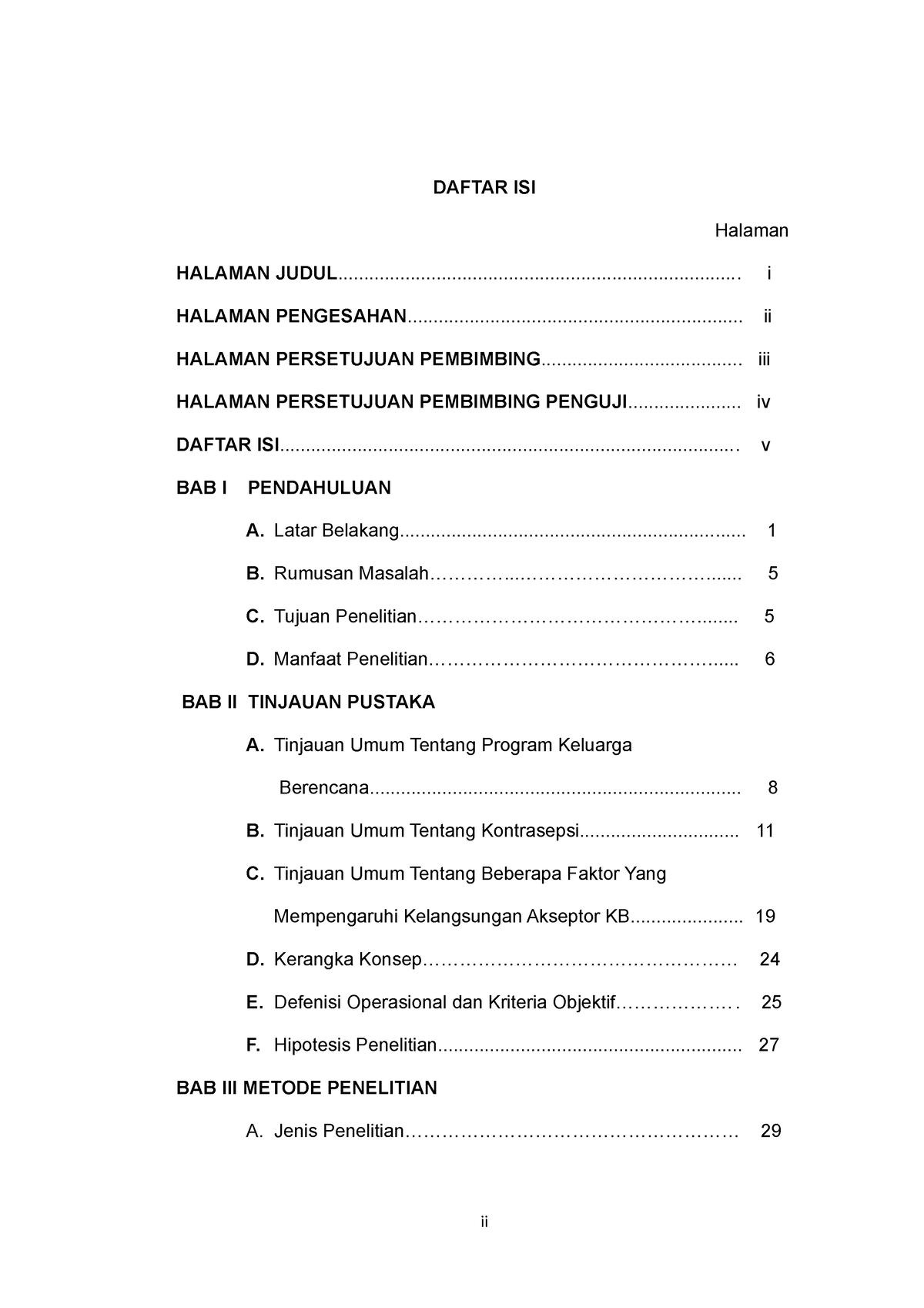 Daftar Isi - DAFTAR ISI Halaman HALAMAN - Studocu