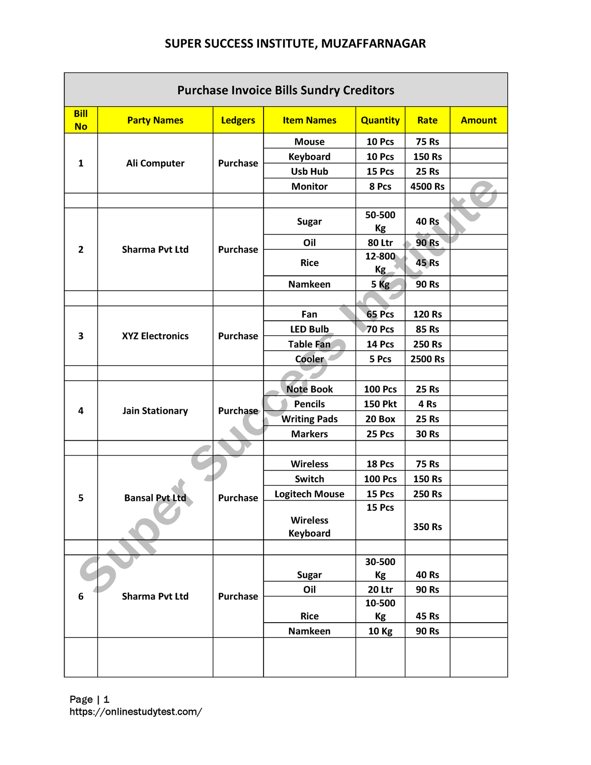 tally-assignment-with-gst-sscstudy-page-1-purchase-invoice-bills