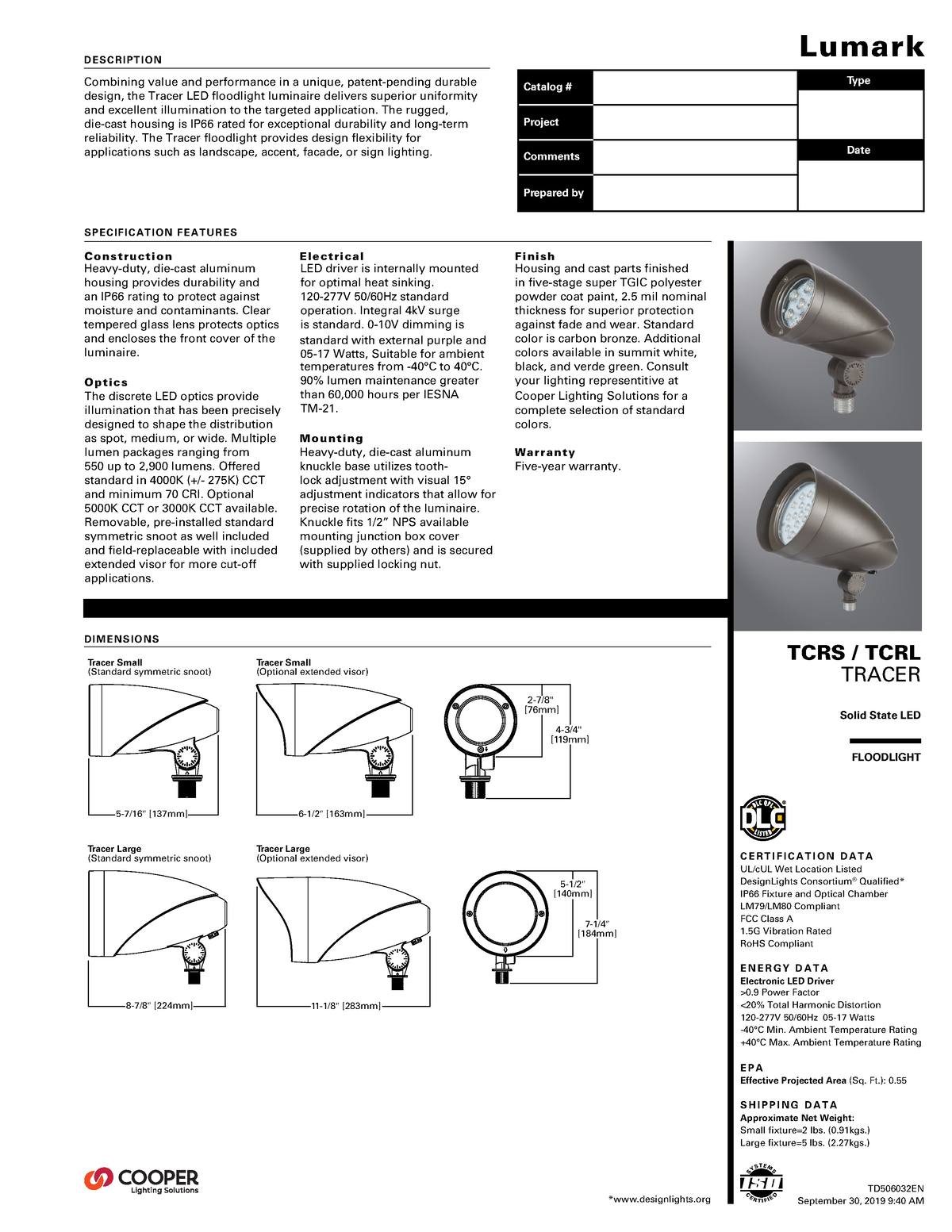 Lumark-TCRS-TCRL-Tracer-Flood-Specification-Sheet tcrl20w Oring ...