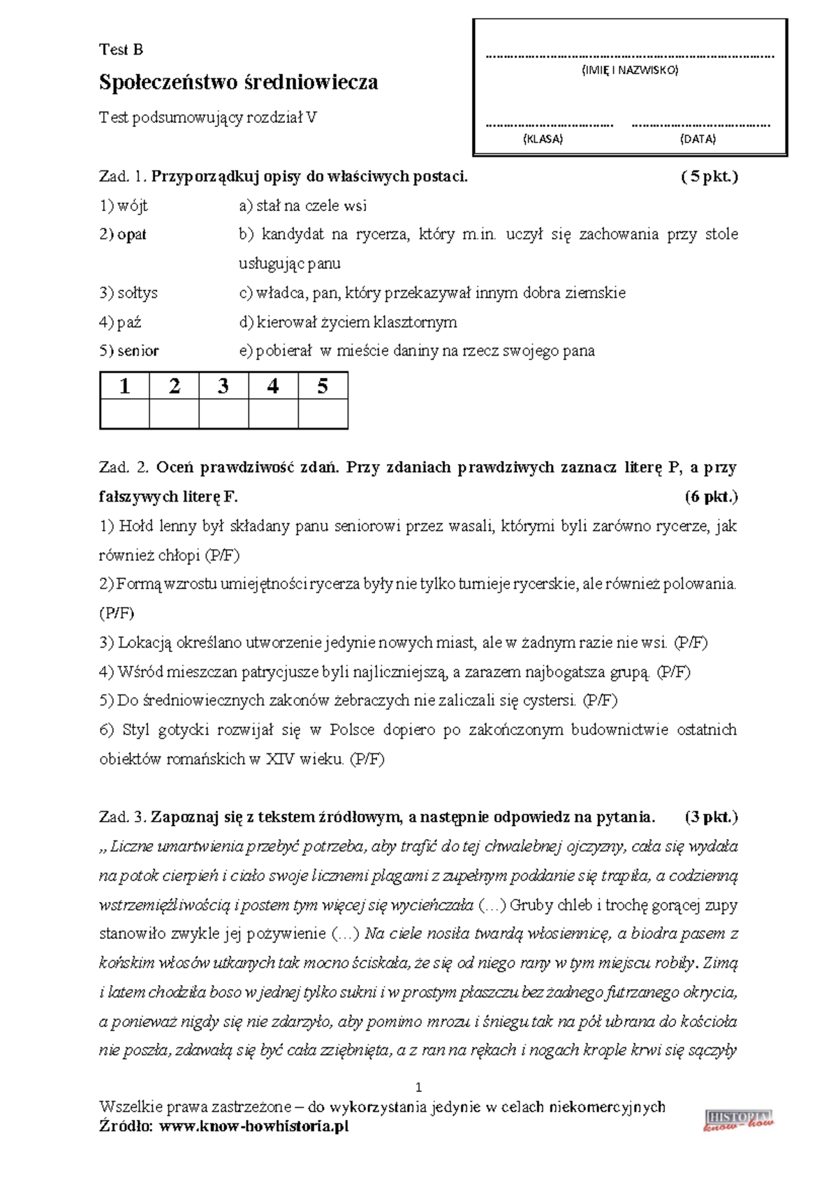 677751097 Historia Klasa 5 Społeczeństwo średniowiecza - 1 Wszelkie
