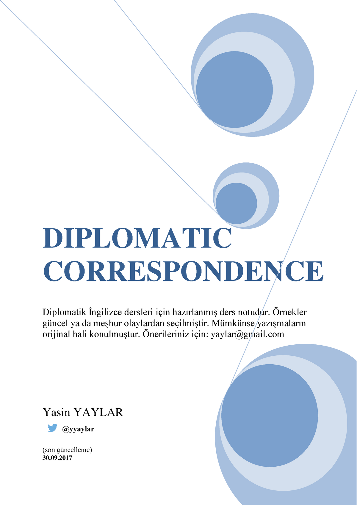 1diplomatic Correspondence - DIPLOMATIC CORRESPONDENCE Diplomatik ...