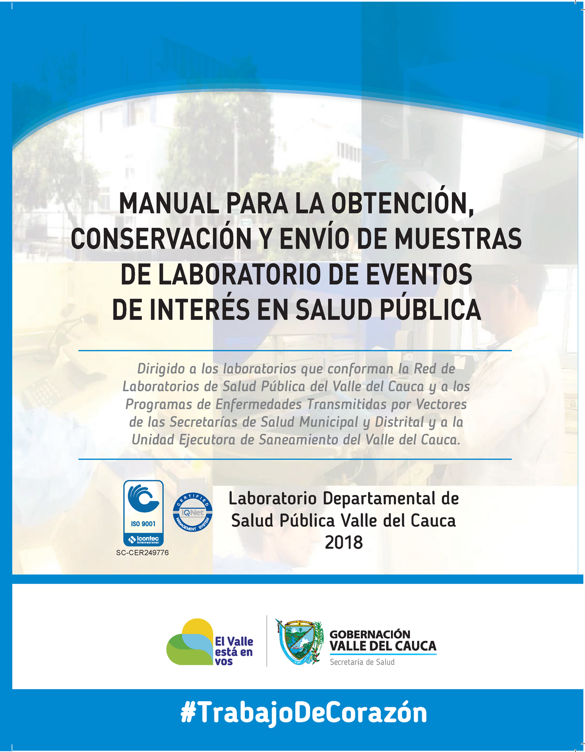 Manual De Obtención Y Conservacion Muestras Laboratorio - Secretaría De ...