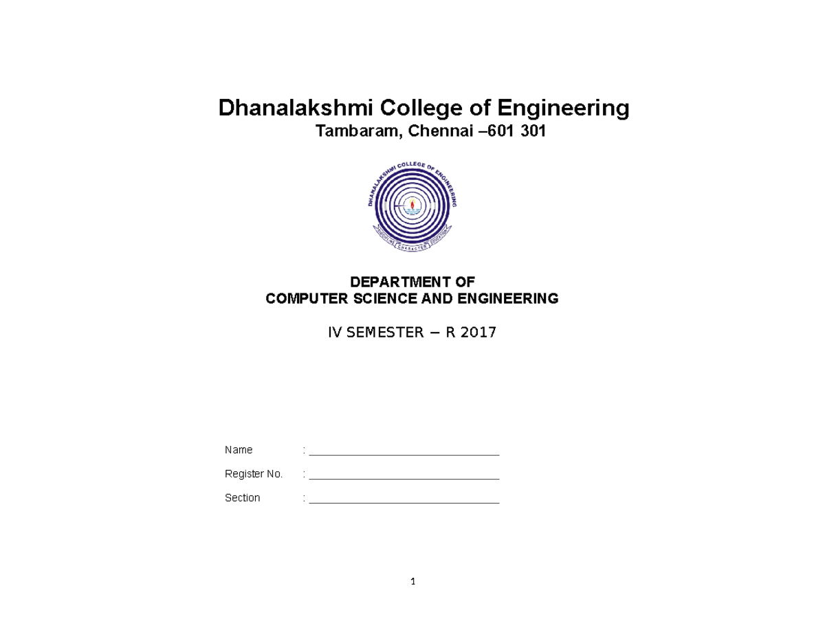 CS8792 CNS Lesson PLAN - Dhanalakshmi College of Engineering Tambaram ...