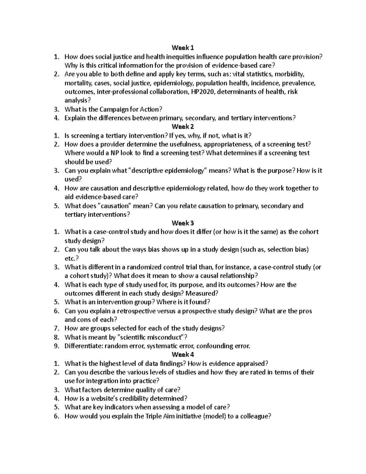 Midterm Review Questions for the class - Week 1 How does social justice ...