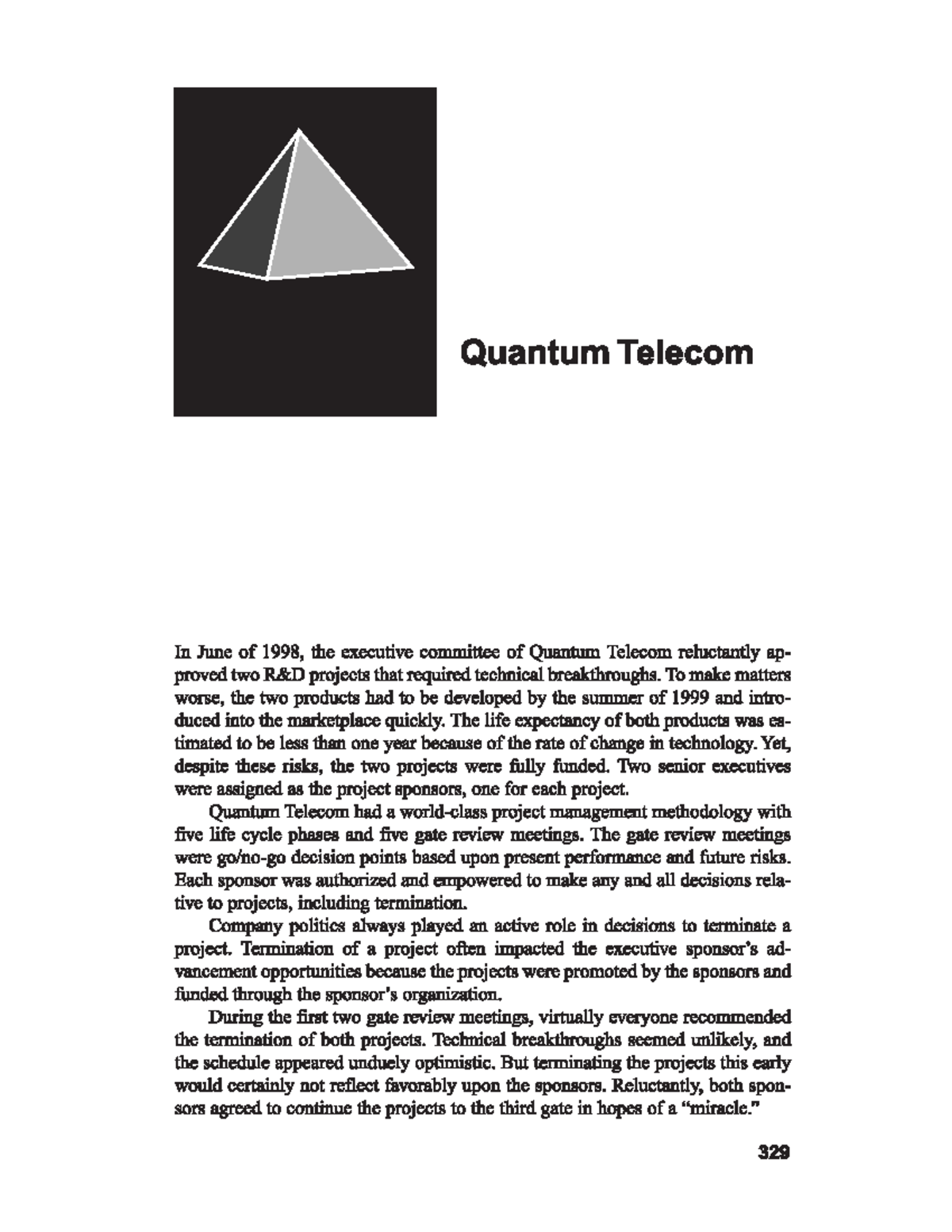 quantum telecom case study answers pdf