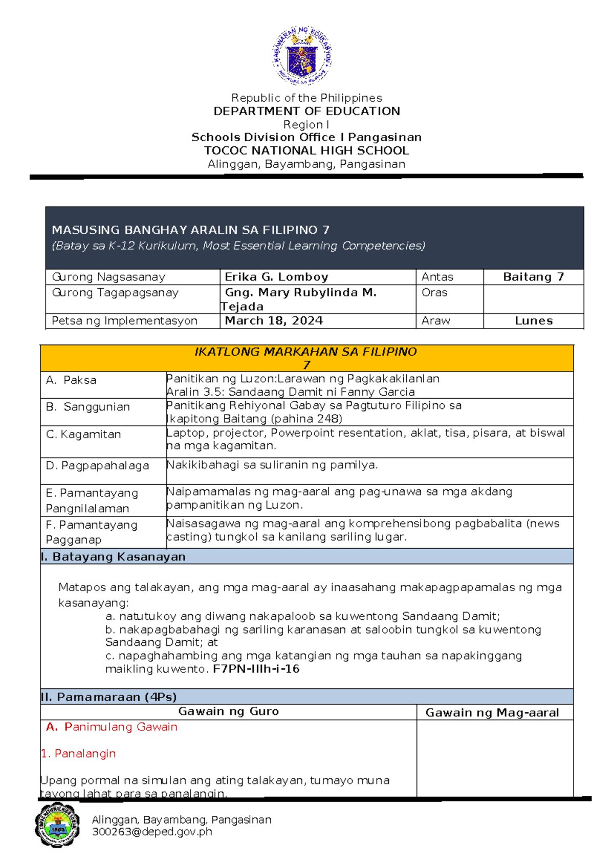 LP- Sandaang Damit (1) - Copy - Alinggan, Bayambang, Pangasinan ...