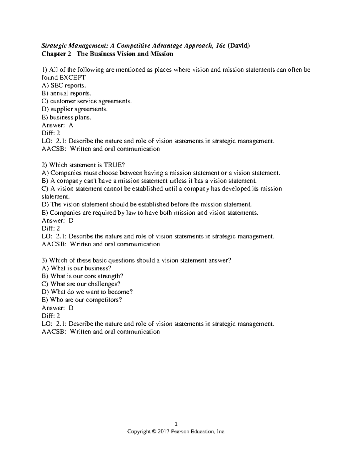 Louis Vuitton: Ch. 2 - Strategic Planning for Competitive Advantage