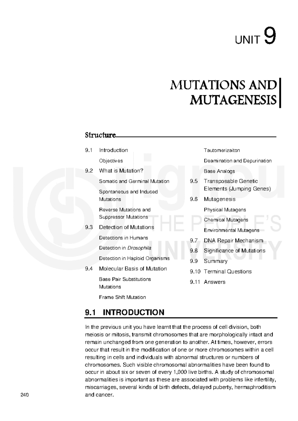 Mutation gud notes - Block 2 The Physical Basis of Heredity 24036 UNIT ...