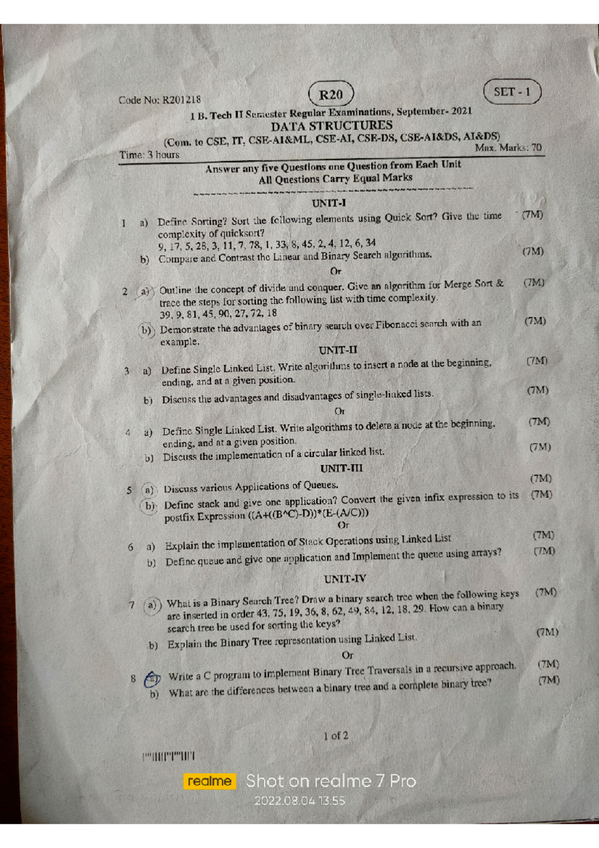 Datastructure IT - Data Structures Lecture Notes - Studocu