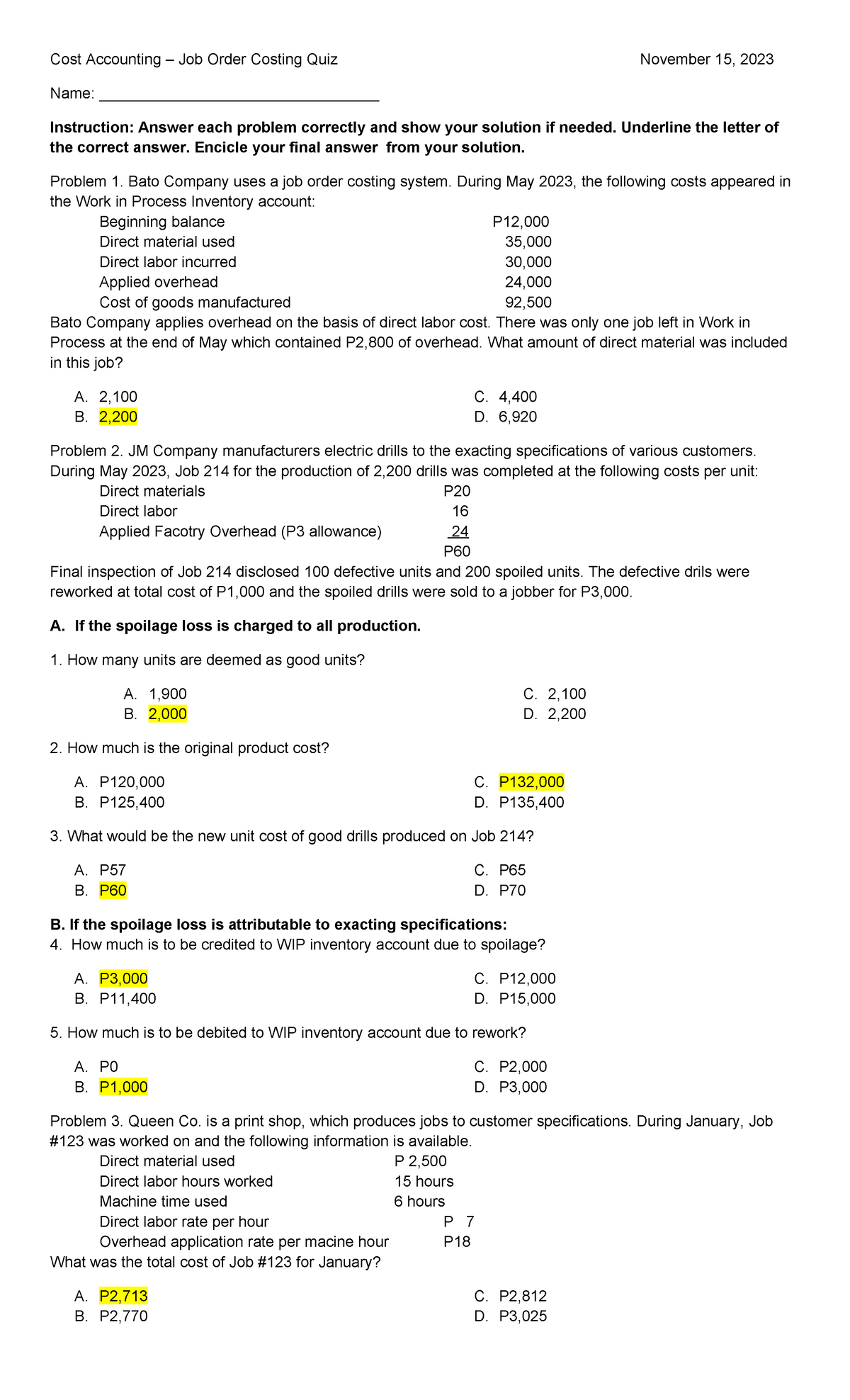 job-order-costing-quiz-answer-key-cost-accounting-job-order-costing