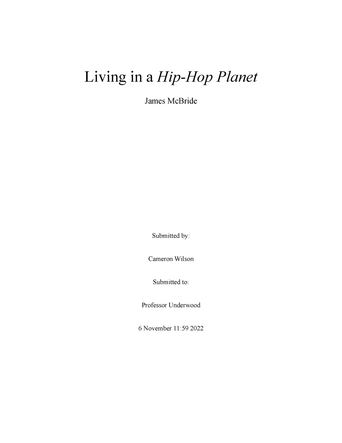 hip hop planet essay pdf