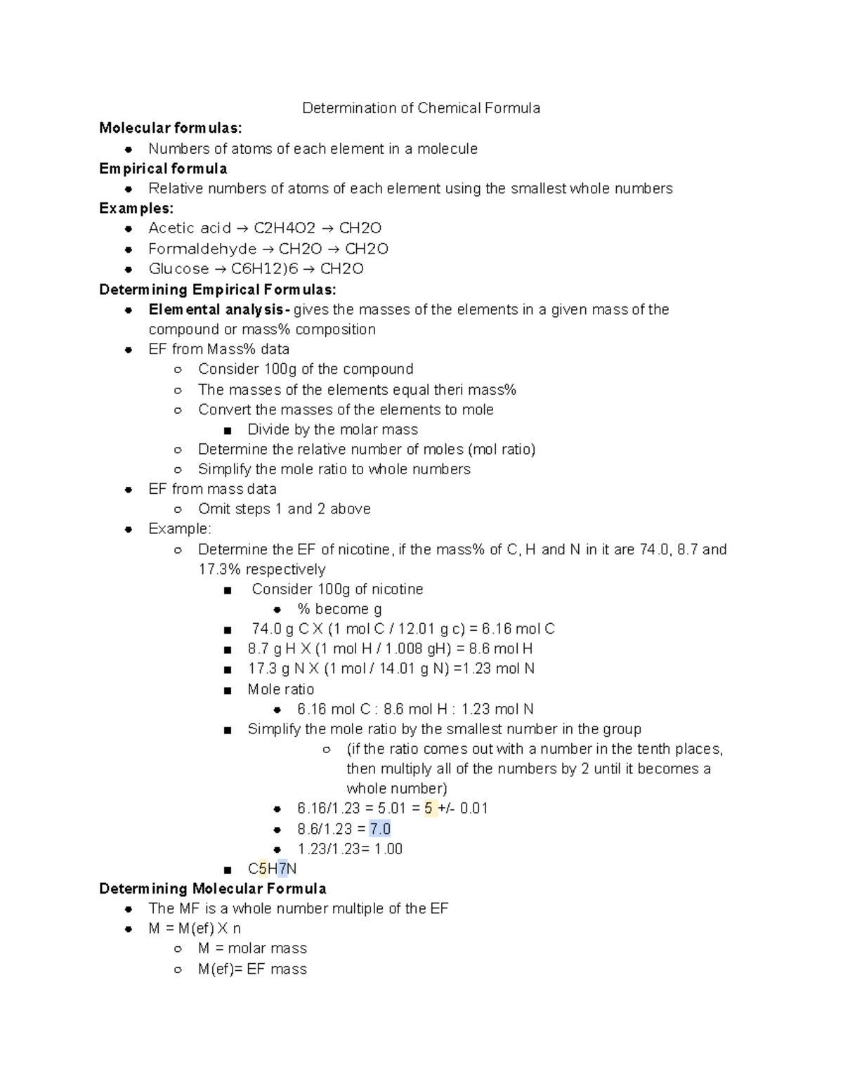 chem-9-13-17-lecture-notes-10-determination-of-chemical-formula