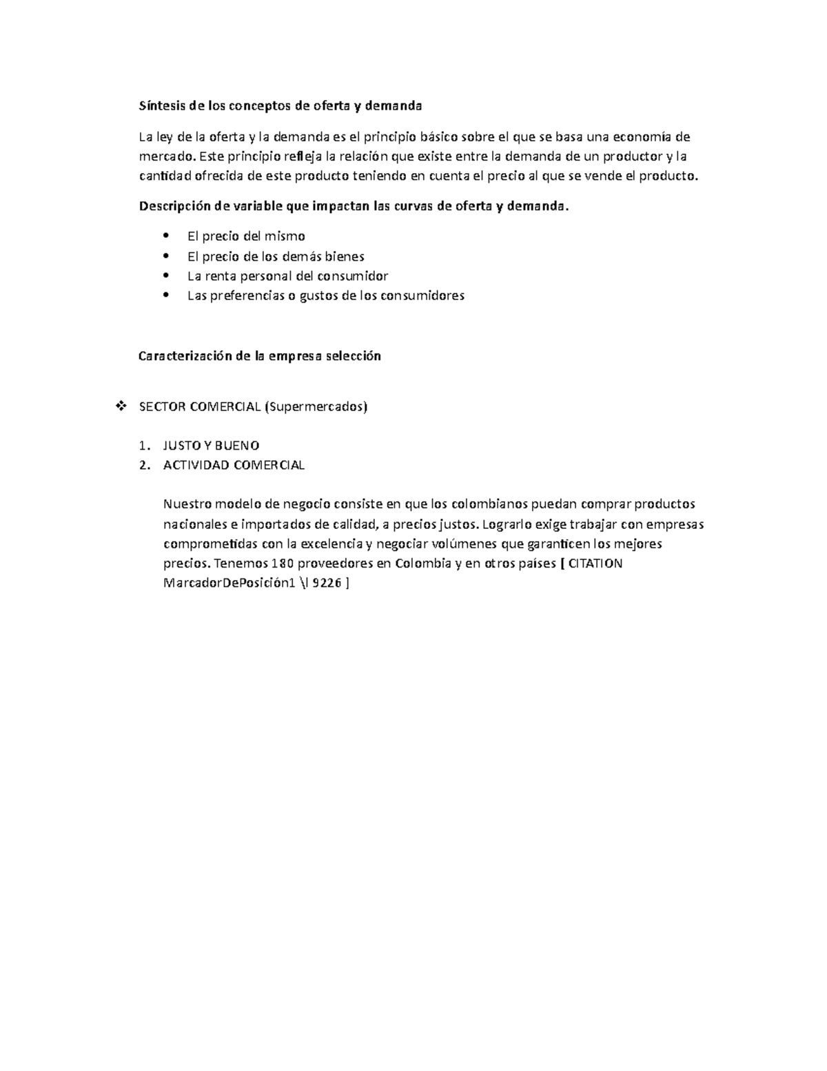 Actividad 2 De Economia Sobre Oferta Y Demanda Síntesis De Los Conceptos De Oferta Y Demanda 4530