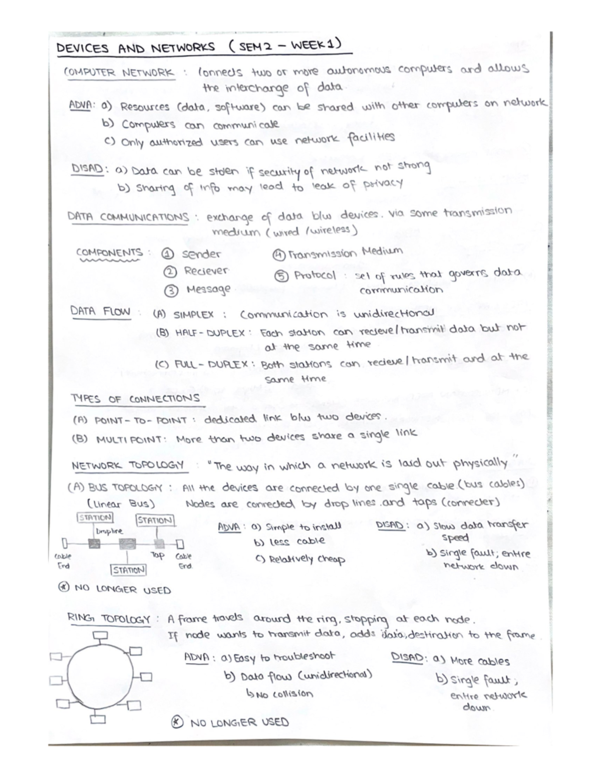SEM 2 - Week 1 (Lecture Notes) - COM1006 - Studocu