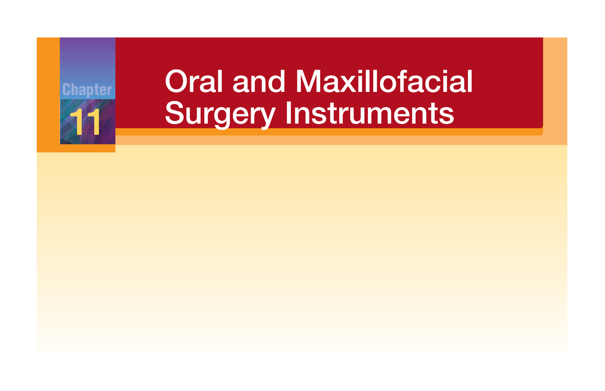 06. Oral And Maxillofacial Surgery Instruments Author Various Authors ...