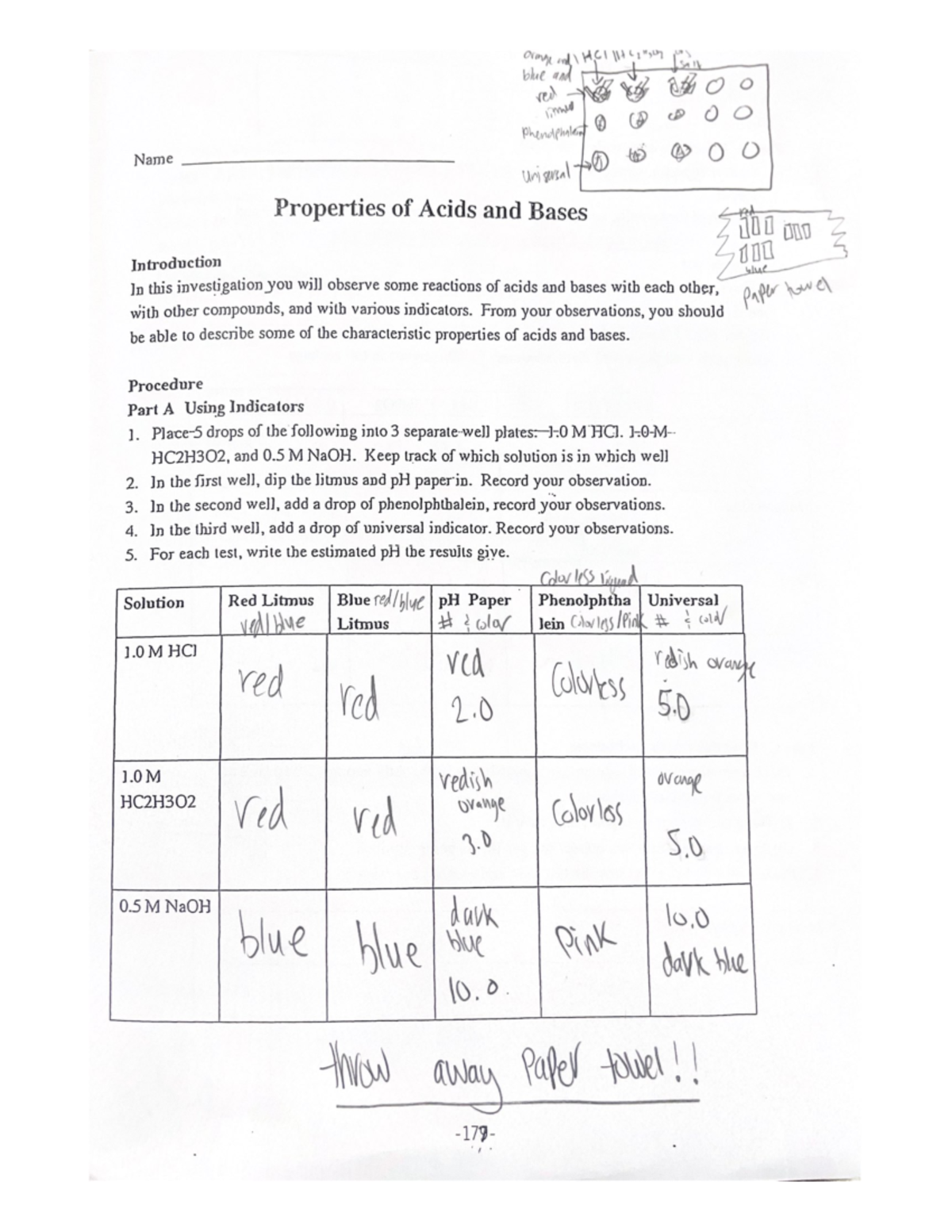 Properties Of Acid And Bases CHEM 161 Studocu