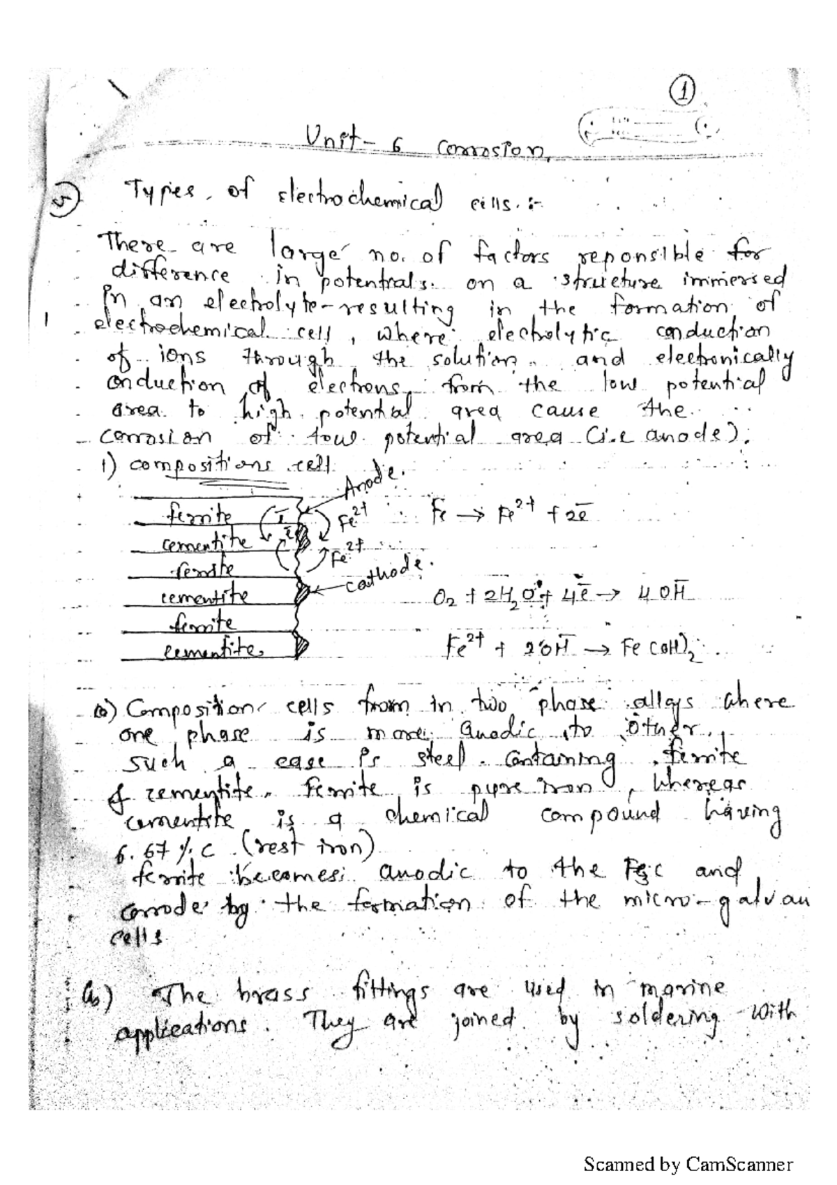 Corrosion Notes Material Science MSU Studocu