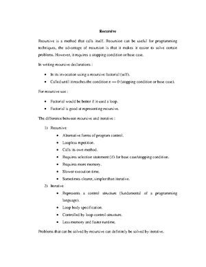 Object Oriented Programming - Class Class is a combination of data and ...
