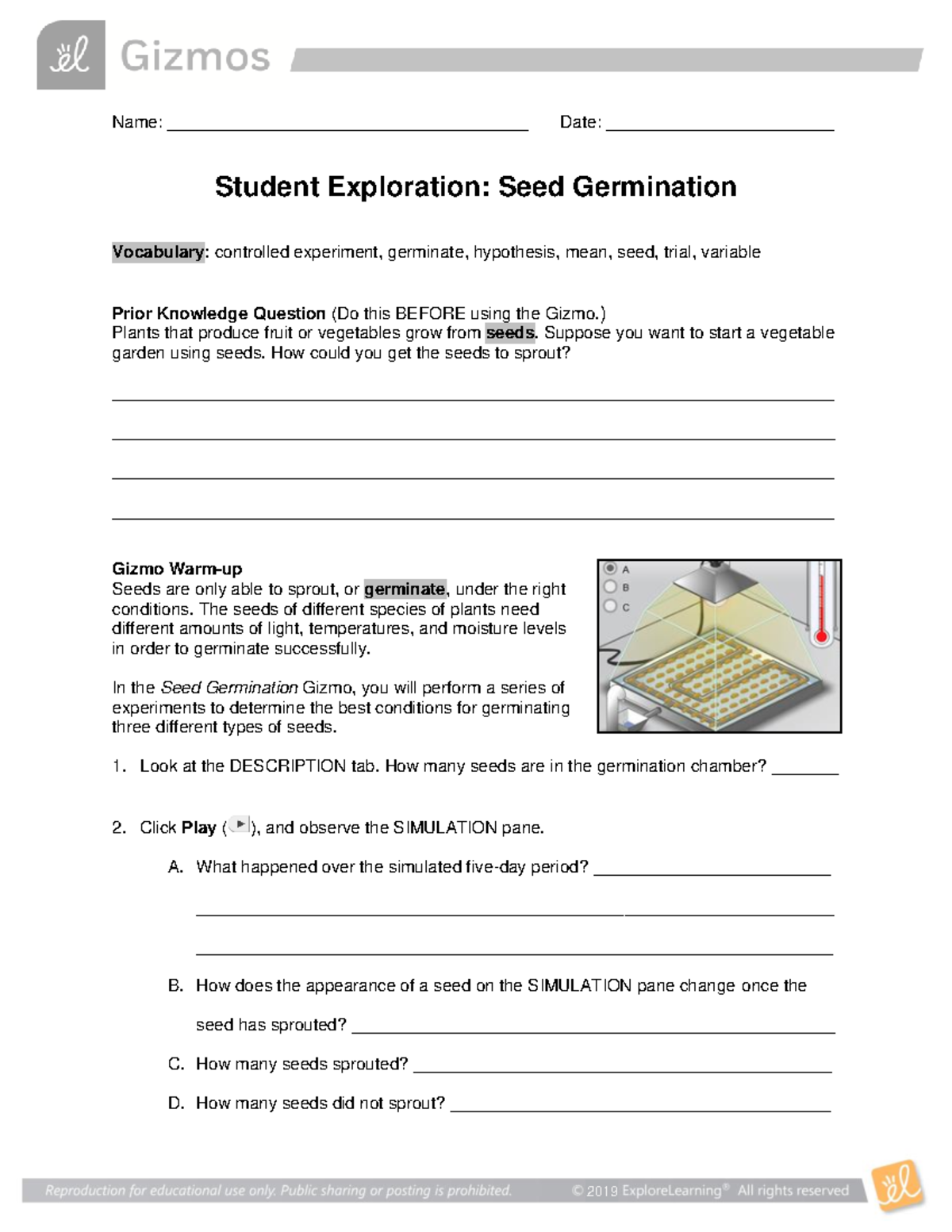 Seed Germination SE - idk - Name ...