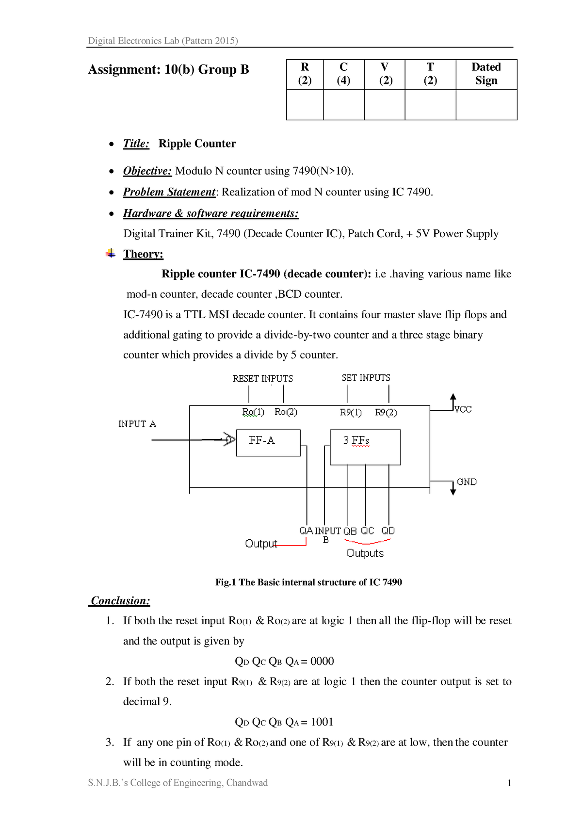 10brealization-of-mod-n-counter-using-ic-7490-assignment-10-b-group