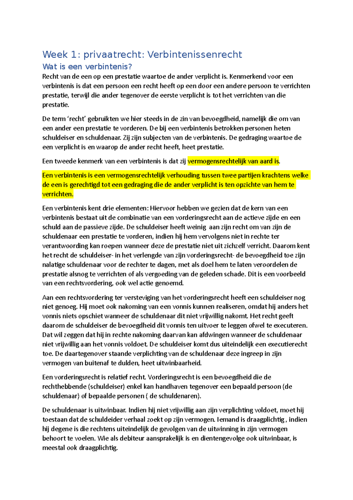 Inleiding Privaatrecht Samenvatting Boek - Week 1: Privaatrecht ...