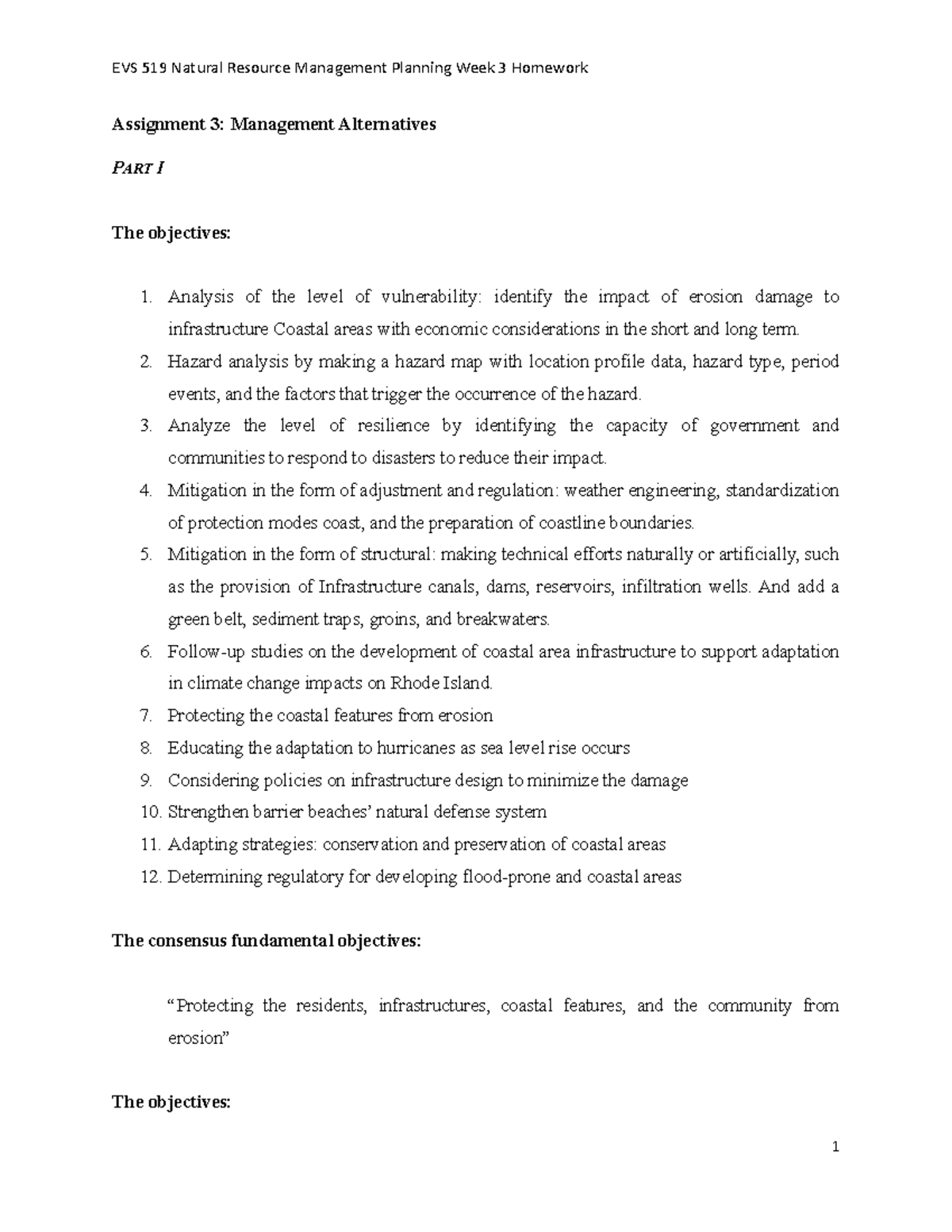 Week3Homework - example of assignment. - Assignment 3: Management ...