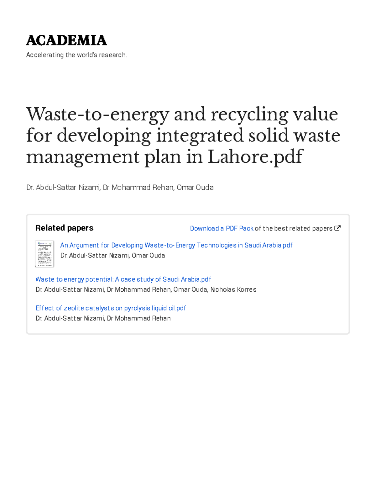 Waste to energy and recycling value for developing integrated solid