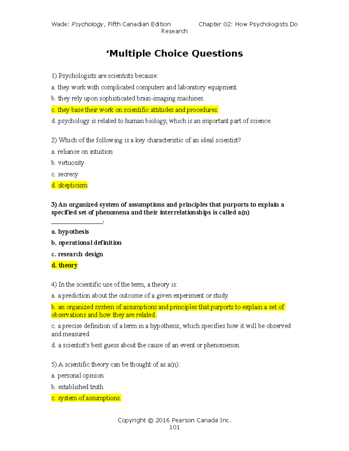 Chapter 02 Multiple Choice Questions Cee Tif Studocu