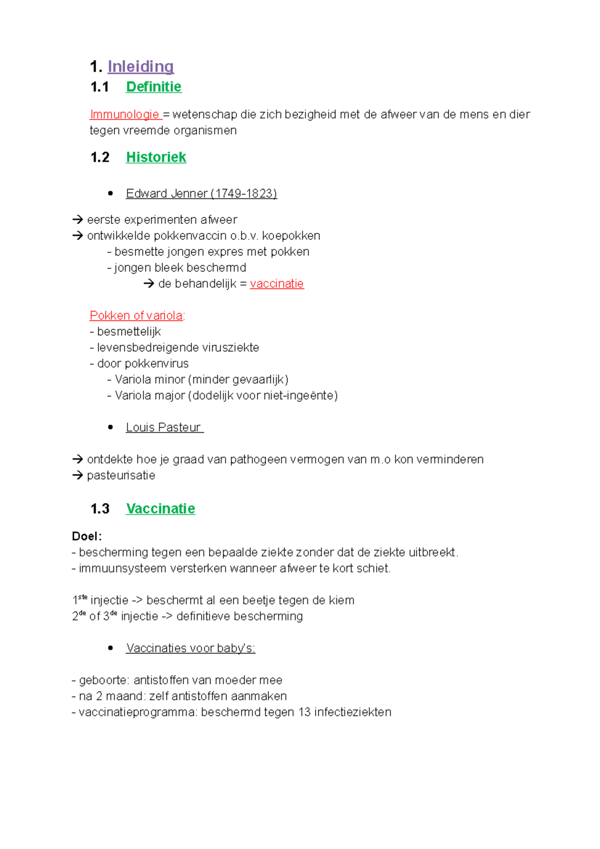 Samenvatting - Compleet - Samenvatting Cursus Deel 2 Mevrouw Borremans ...