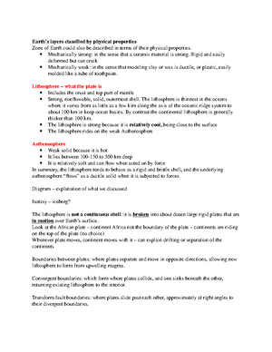 Oceanography Notes - Oceanography Notes Week 1: Plate Tectonics, Marine ...