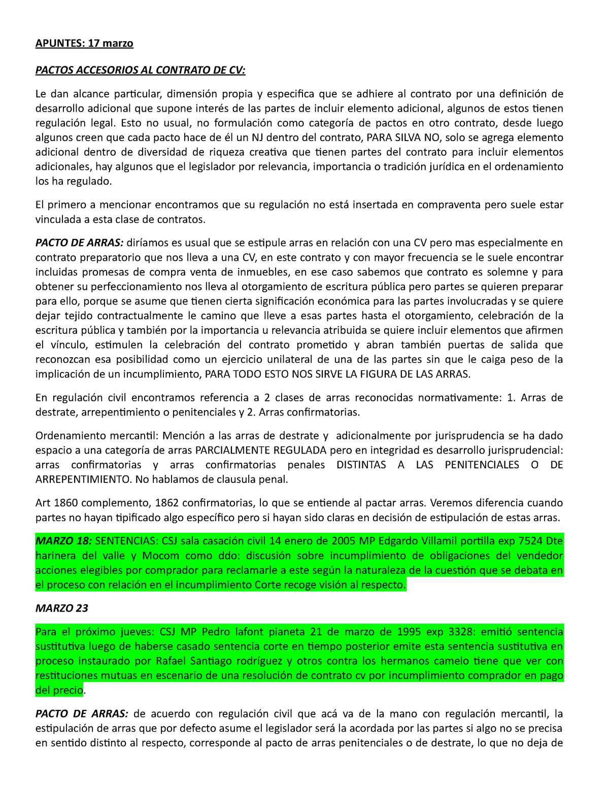 Material para estudiar 2 parcial - APUNTES: 17 marzo PACTOS ACCESORIOS AL  CONTRATO DE CV: Le dan - Studocu