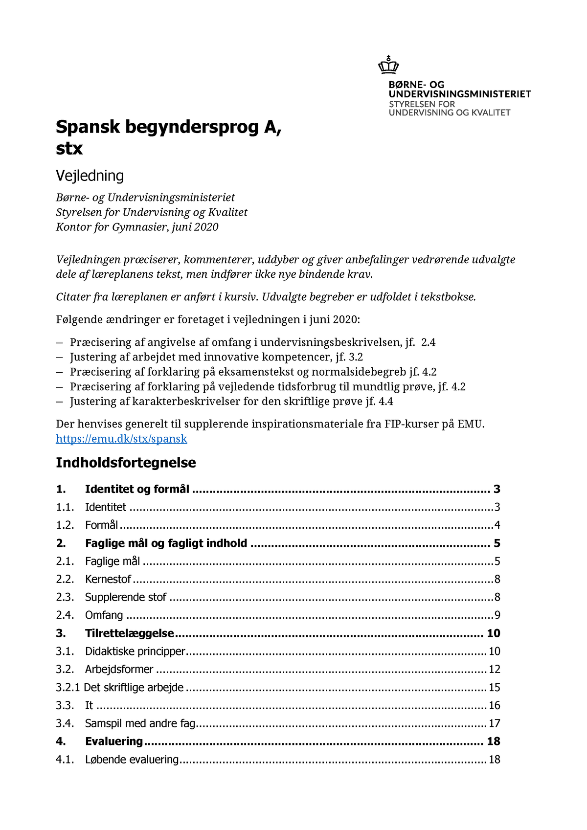 2008 10 Spansk Begyndersprog A Stx Vejledning Juni 2020 - Spansk ...